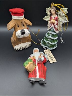Mervyn's California/ Vintage X-Mas Ornaments* Collection Of 3